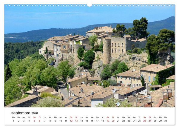 Produktbild: Les plus beaux villages du Luberon (Calendrier mural 2026 DIN A2 vertical) calendrier de bureau