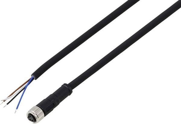 Produktbild: TRU COMPONENTS TC-13751948 Anschlussleitung M8 x 1 Buchse, gerade 5m Polzahl Sensoren: 4 1St.