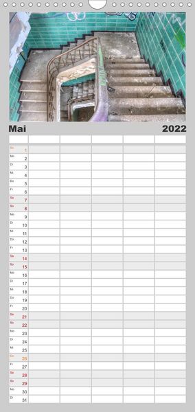 Produktbild: Familienplaner Lost Places in Deutschland (Wandkalender 2022 , 21 cm x 45 cm, hoch)