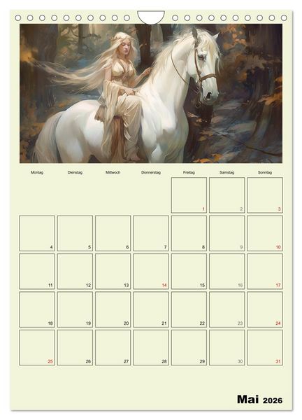 Produktbild: Im Zauberwald. Mystische Fabelwesen (Wandkalender 2026 DIN A4 hoch), CALVENDO Monatskalender