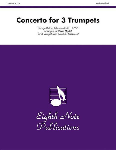Produktbild: Telemann, G: Concerto for 3 Trumpets