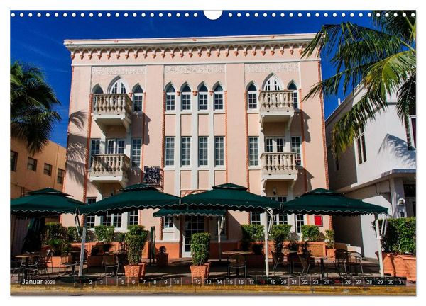 Produktbild: Miami South Beach (Wandkalender 2026 DIN A3 quer), CALVENDO Monatskalender
