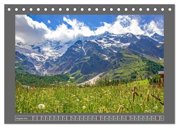 Produktbild: Gr&uuml;ezi in den Schweizer Bergen (Tischkalender 2026 DIN A5 quer), CALVENDO Monatskalender