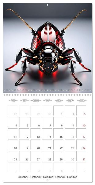 Produktbild: Mechanical Insects (Wall Calendar 2027 12 &times; 12 Inch) CALVENDO 12 Month Wall Calendar
