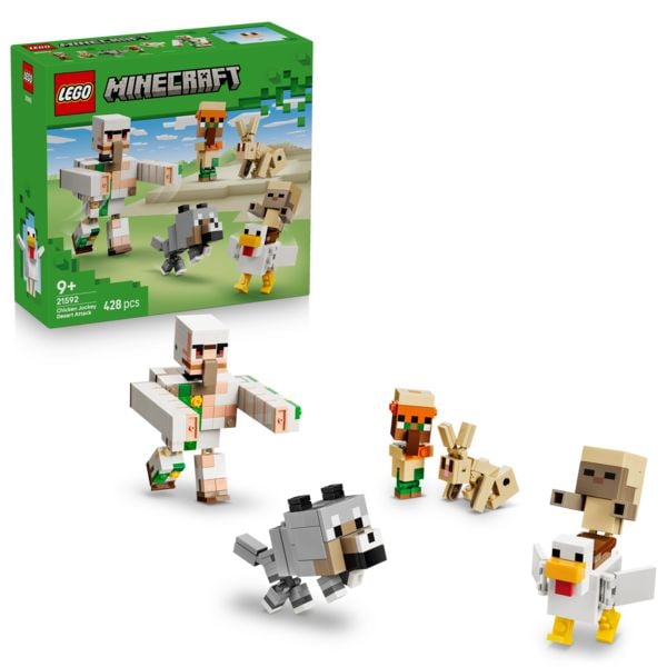 Produktbild: LEGO Minecraft 21592 Angriff des H&uuml;hnerreiters in der W&uuml;ste, Modellbau