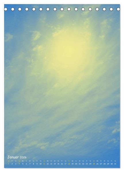 Produktbild: Aquarelle am Himmel (Tischkalender 2026 DIN A5 hoch), CALVENDO Monatskalender