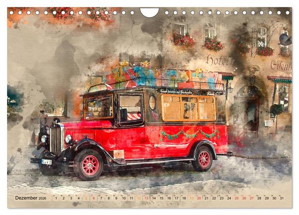 Produktbild: Romantische St&auml;dte - Rothenburg ob der Tauber (Wandkalender 2026 DIN A4 quer), CALVENDO Monatskalender