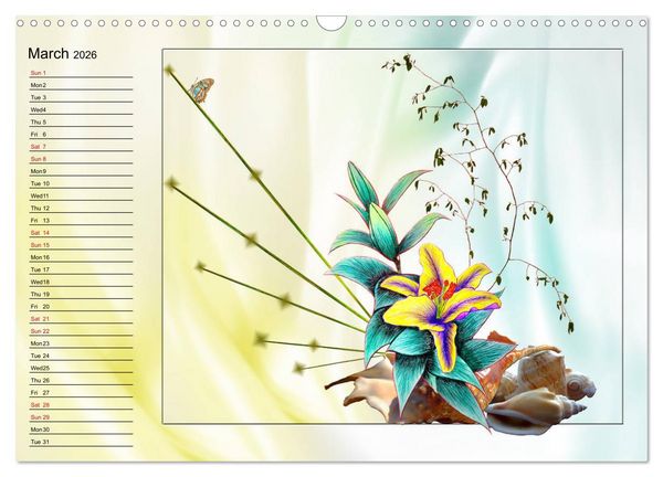 Produktbild: Enchanting Ikebana (Wall Calendar 2026 DIN A3 landscape), CALVENDO 12 Month Wall Calendar