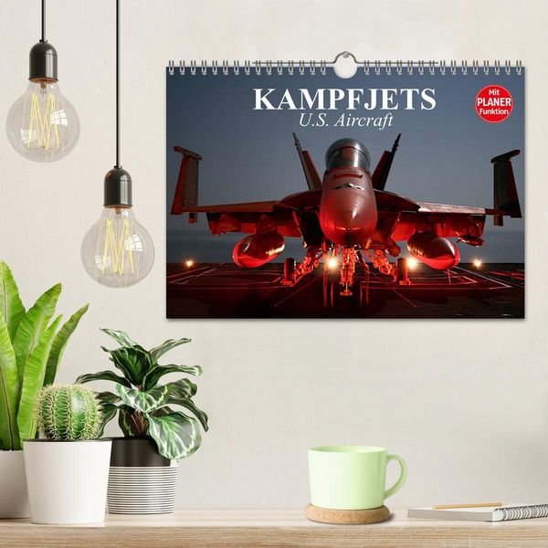 Produktbild: Kampfjets. U.S. Aircraft (Wandkalender 2026 DIN A4 quer), CALVENDO Monatskalender