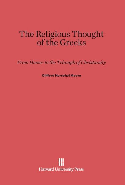 Produktbild: The Religious Thought of the Greeks