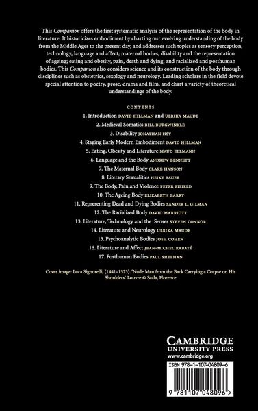 Produktbild: The Cambridge Companion to the Body in Literature