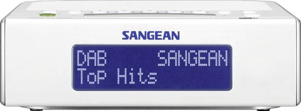 Produktbild: Sangean DCR-89+ Radiowecker DAB+, UKW AUX Wei&szlig;