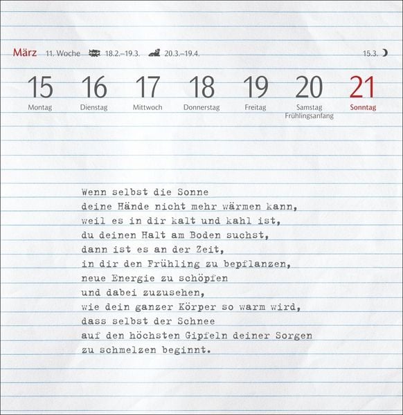Produktbild: Clara Louise: Dort, wo die Sterne funkeln Premium-Postkartenkalender 2027 - 53 Postkarten mit poetischen Gedanken