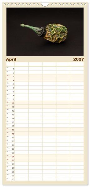 Produktbild: Familienplaner 2027 - Pfeifenwelten mit 5 Spalten (Wandkalender, 21 x 45 cm) CALVENDO