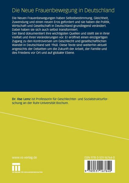 Produktbild: Die Neue Frauenbewegung in Deutschland