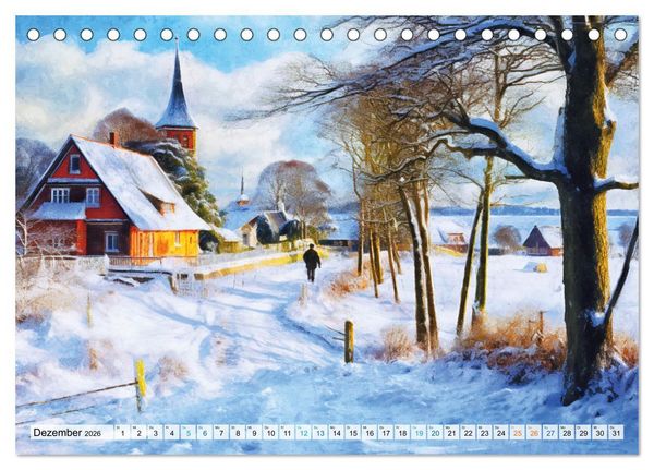 Produktbild: Ostsee-Gefl&uuml;ster - Entspannung am Meer (Tischkalender 2026 DIN A5 quer), CALVENDO Monatskalender