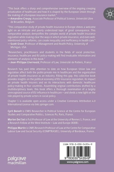 Produktbild: Private Health Insurance and the European Union