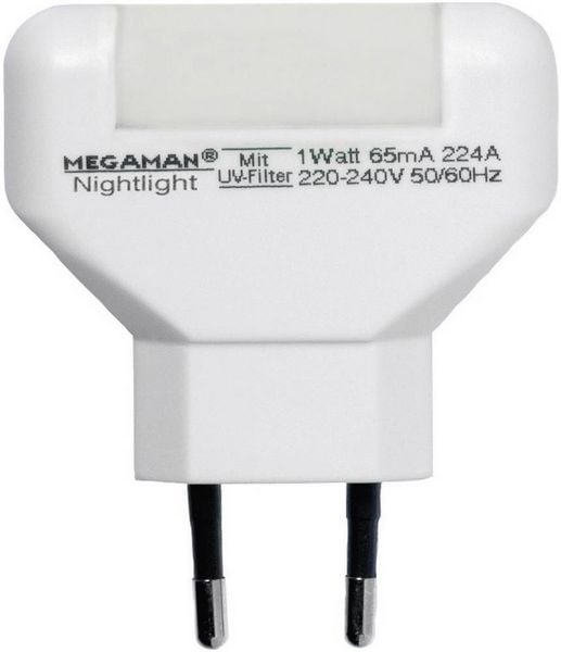 Produktbild: Megaman MM001 MM001 LED-Nachtlicht Rechteckig LED Warmwei&szlig; Wei&szlig;
