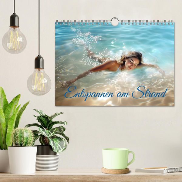 Produktbild: Entspannen am Strand (Wandkalender 2026 DIN A4 quer), CALVENDO Monatskalender