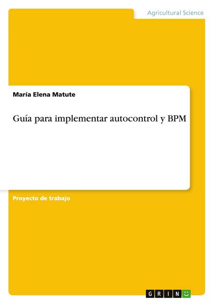 Produktbild: Gu&iacute;a para implementar autocontrol y BPM