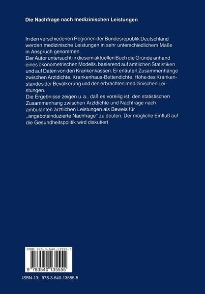 Produktbild: Die Nachfrage nach medizinischen Leistungen