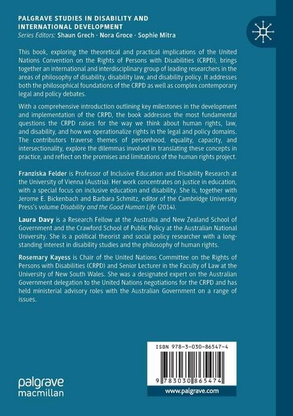 Produktbild: Disability Law and Human Rights