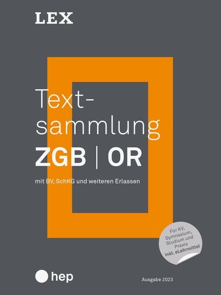 Produktbild: Textsammlung ZGB OR (Print inkl. eLehrmittel)
