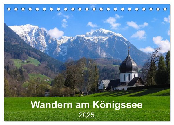 Wandern am Königssee (Tischkalender 2025 DIN A5 quer), CALVENDO Monatskalender