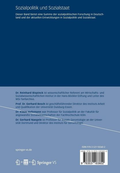 Produktbild: Sozialpolitik und Sozialstaat