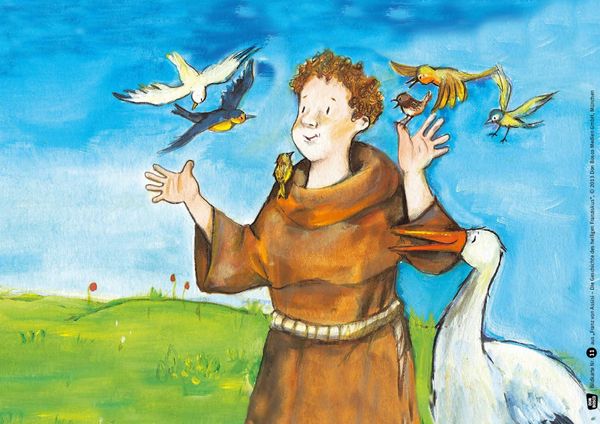 Produktbild: Franz von Assisi - Die Geschichte des heiligen Franziskus. Kamishibai Bildkartenset.