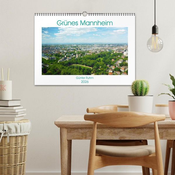 Produktbild: Gr&uuml;nes Mannheim (Wandkalender 2026 DIN A3 quer), CALVENDO Monatskalender