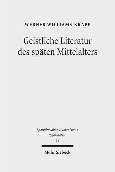 Produktbild: Geistliche Literatur des sp&auml;ten Mittelalters