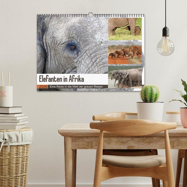 Produktbild: Elefanten in Afrika (Wandkalender 2026 DIN A3 quer), CALVENDO Monatskalender
