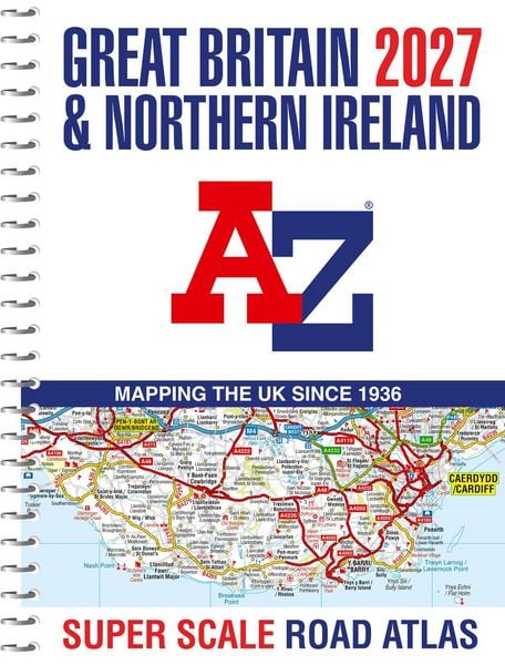 Produktbild: A -Z Great Britain Super Scale Road Atlas 2027 (A3 Spiral)