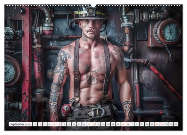 Produktbild: Feuerwehrm&auml;nner (hochwertiger Premium Wandkalender 2026 DIN A2 quer), Kunstdruck in Hochglanz