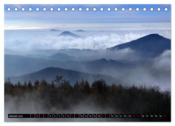 Produktbild: Das Zittauer Gebirge - (Tischkalender 2026 DIN A5 quer), CALVENDO Monatskalender