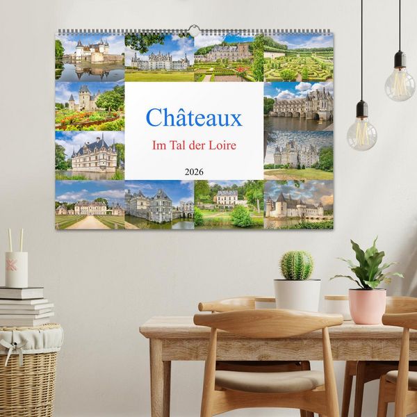 Produktbild: Ch&acirc;teaux. Im Tal der Loire (Wandkalender 2026 DIN A2 quer), CALVENDO Monatskalender