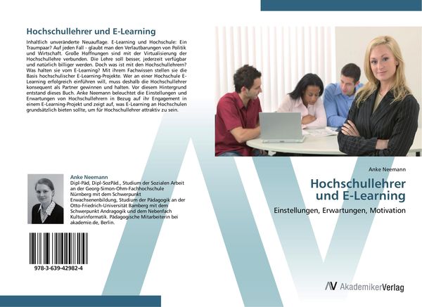 Hochschullehrer und E-Learning, Taschenbuch von Anke Neemann, AV Akademikerverlag, 9783639429824