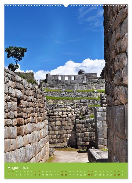 Produktbild: Erlebe mit mir Machu Picchu (hochwertiger Premium Wandkalender 2026 DIN A2 hoch), Kunstdruck in Hochglanz