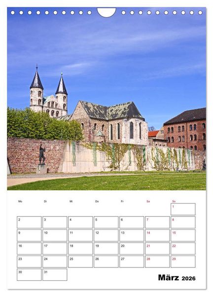 Produktbild: Magdeburger Ansichten (Wandkalender 2026 DIN A4 hoch), CALVENDO Monatskalender
