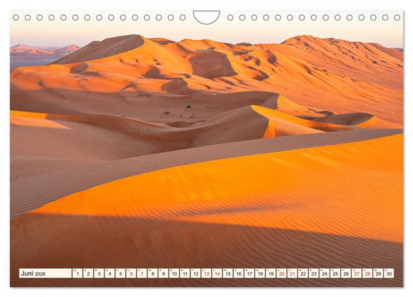 Produktbild: Rub al-Chali Oman (Wandkalender 2026 DIN A4 quer), CALVENDO Monatskalender