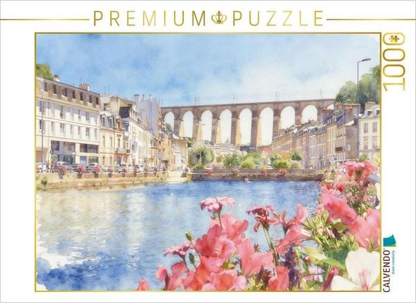 Produktbild: CALVENDO Puzzle Viadukt de Morlaix | 1000 Teile Lege-Gr&ouml;&szlig;e 64x48cm Foto-Puzzle f&uuml;r gl&uuml;ckliche Stunden