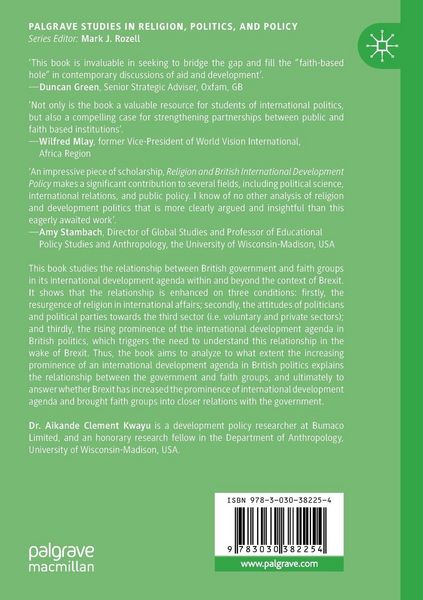 Produktbild: Religion and British International Development Policy