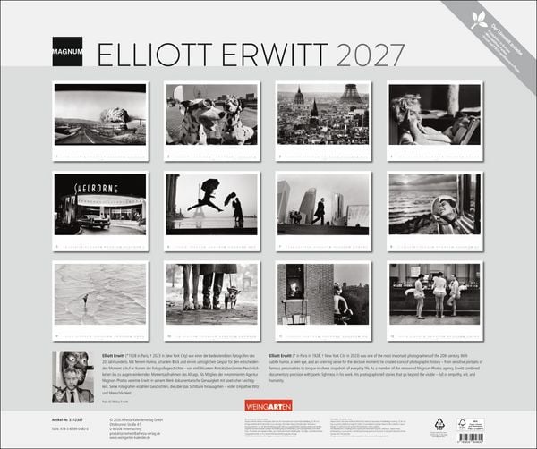 Produktbild: Magnum Photos - Elliott Erwitt Kalender 2027