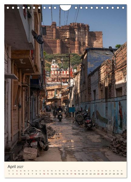 Produktbild: Stra&szlig;enleben in Rajasthan (Wandkalender 2027 DIN A4 hoch), CALVENDO Monatskalender