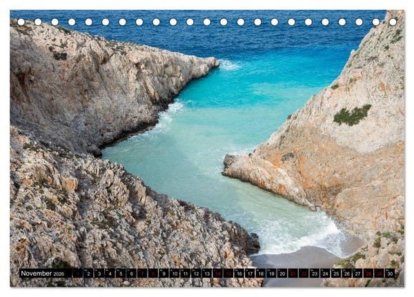 Produktbild: Zauberhaftes Kreta (Tischkalender 2026 DIN A5 quer), CALVENDO Monatskalender