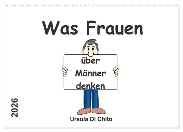 Produktbild: Was Frauen &uuml;ber M&auml;nner denken (Wandkalender 2026 DIN A2 quer), CALVENDO Monatskalender