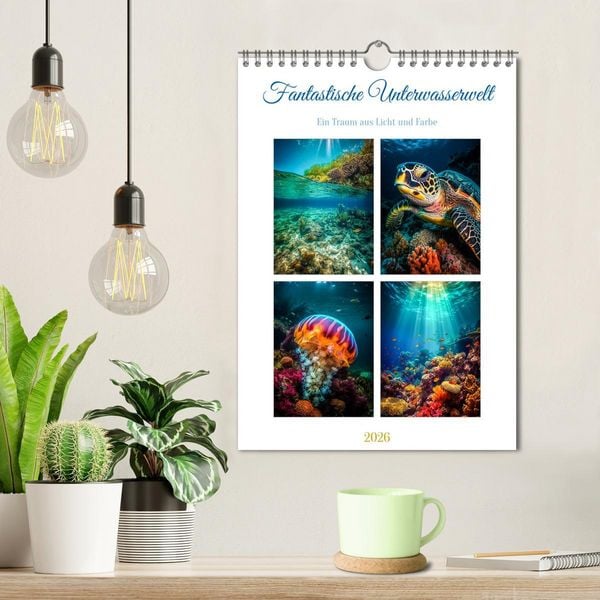 Produktbild: Fantastische Unterwasserwelt (Wandkalender 2026 DIN A4 hoch), CALVENDO Monatskalender