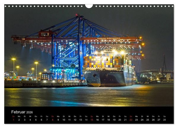 Produktbild: Hamburg - N&auml;chtliche Impressionen (Wandkalender 2026 DIN A3 quer), CALVENDO Monatskalender