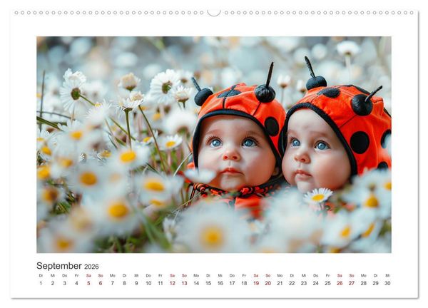 Produktbild: Unsere s&uuml;&szlig;en Knirpse (hochwertiger Premium Wandkalender 2026 DIN A2 quer), Kunstdruck in Hochglanz